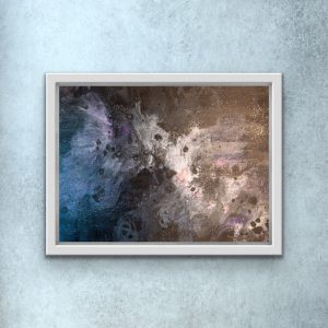 Acrylic pour deep space