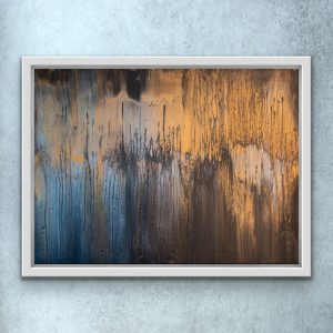 Acrylic pour blue purple